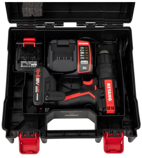 фото Дрель - шуруповерт KEYANG DM18BL-W (Set)