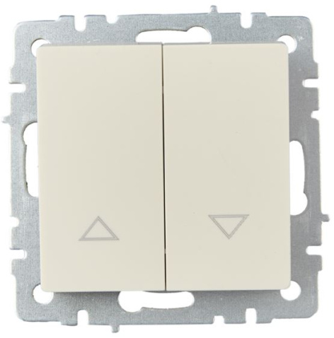 фото Выключатель двухклавишный для жалюзи IEK BR-V15-0-10-K10 в Уфе
