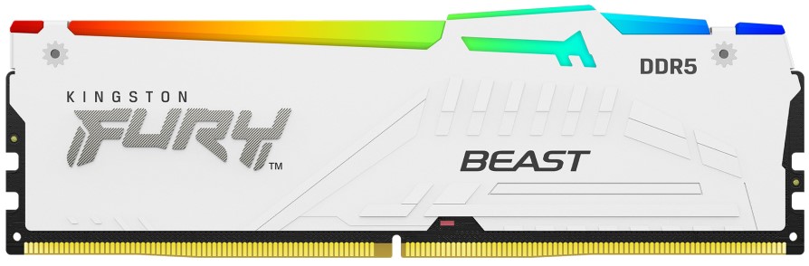 

Модуль памяти DDR5 16GB Kingston FURY KF552C36BWEA-16 Beast White RGB EXPO 5600MHz CL36 1RX8 1.25V 16Gbit retail, KF552C36BWEA-16