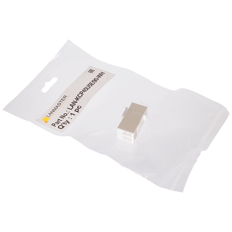 

Повторитель Lanmaster LAN-KCP45U5E/90-WH RJ-45, неэкранированный, 90 градусов, кат.5E, формата Keystone, белый, LAN-KCP45U5E/90-WH