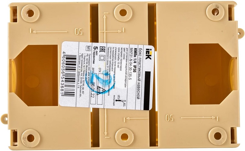 

Корпус IEK MKP31-N-04-30-135-S ОП КМПн 1/4 Krepta 3 IP20 для 4-х авт. выкл. пластик. сосна, MKP31-N-04-30-135-S