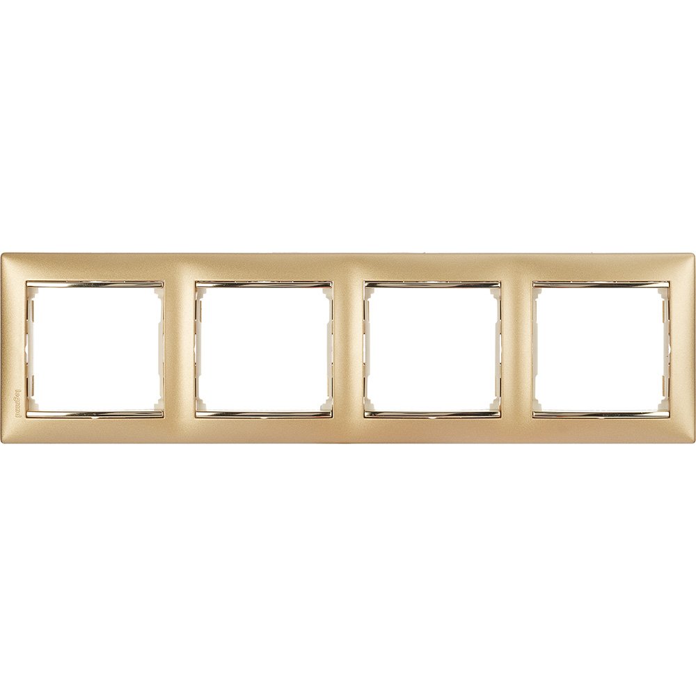 

Рамка Legrand 770304 Valena CLASSIC - 4 поста, матовое золото, 770304