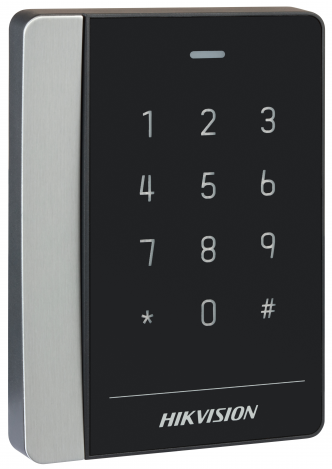 

Считыватель HIKVISION DS-K1102AMK Mifare карт с сенсорной клавиатурой Частота считывания 13.56МГц; дальность считывания: 30-50 мм, DS-K1102AMK