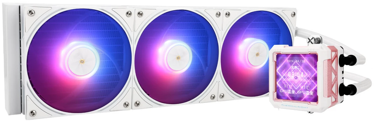 

Система охлаждения жидкостная Thermalright Frozen Warframe PRO 360 MEW ARGB LGA115x/1200/1700/1851/AM4/AM5 (3*120mm, 2000rpm, 70.84CFM, 30dBa), Frozen Warframe PRO 360 MEW ARGB