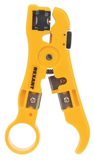 

Инструмент Rexant 12-4016-4 для зачистки и обрезки кабелей HT-302 RG-58, RG-59, RG-6, RG-11, 12-4016-4