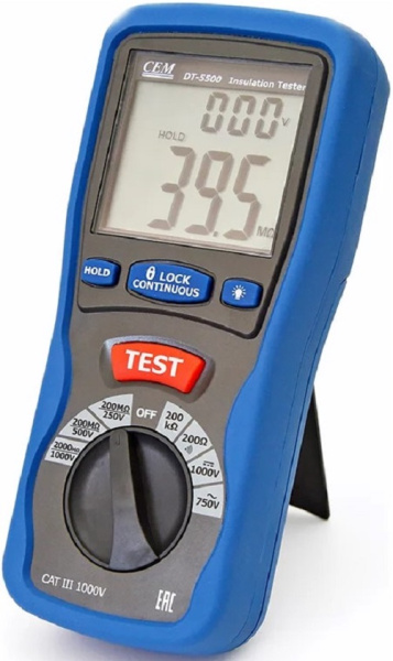 фото Измеритель сопротивления изоляции CEM DT-5500 в Санкт-Петербургe