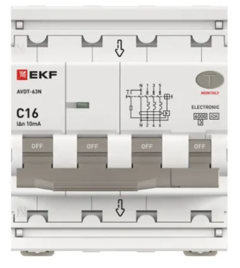 фото Автомат дифференциальный EKF D63N46EA16C10 в Санкт-Петербургe