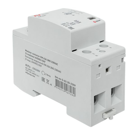 фото Контактор модульный EKF km-av-2-63-20-230V в Уфе