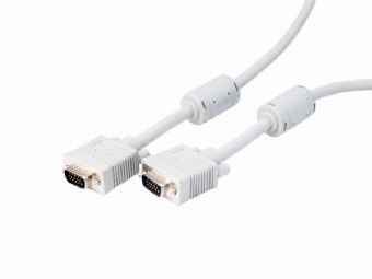 

Кабель интерфейсный VGA-VGA Gembird 15M/15M CC-PPVGA-15M 15м, тройной экран, феррит.кольца, пакет, 15M/15M