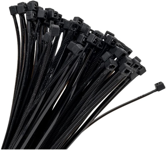 

Хомут KRONUS KRS-05-0011 стяжка нейлоновый 2,5х200 черный (100шт./уп.) (1/300), KRS-05-0011