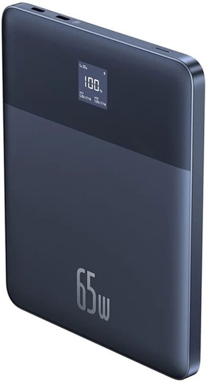 

Аккумулятор внешний портативный Baseus Blade2 P10063800322-00 12000mAh 65W Mariana Blue, кабель Type-C to Type-C 100W (20V/5A) 50cm Black, Blade2