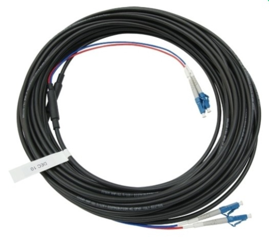 Изображение товара Многомодовий оптический кабель OM3 с двумя волокнами 50 м LC SFF для внутренней установки