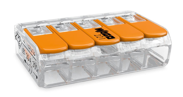 Изображение товара Клемма WAGO 221-415 соединитель для сращивания 32 А компактный