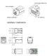фото Вставка  Hyperline KJNE-8P8C-C6-90-WH в Уфе