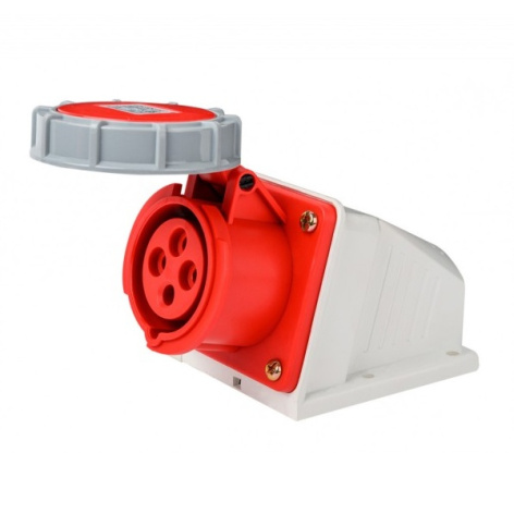 Изображение товара Розетка DEKraft 26200DEK соединитель промышленного назначения 3P+PE 16А