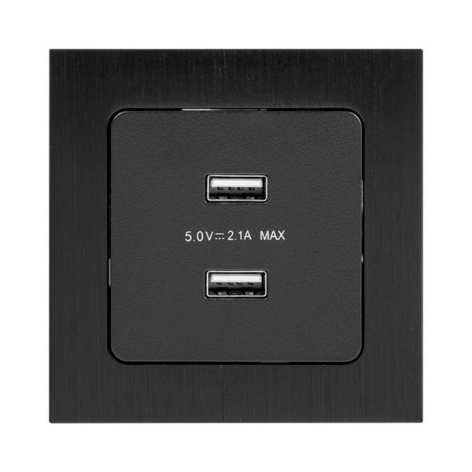 фото Розетка USB двухместная Механизм EKF EZR16-028-10-2USB в Омске