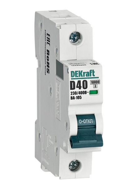 Изображение товара Автоматический выключатель DEKraft 13205DEK - 40 А, 230 В