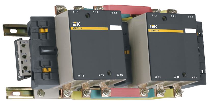 

Контактор IEK KKT53-185-400-10 КТИ-51853 реверс 185А 400В/АС3, KKT53-185-400-10