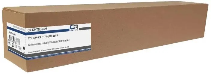 

Тонер-картридж CopyRite CR-KMTN324M для Konica Minolta bizhub C258/C308/C368 TN-324M, 26000стр, magenta, CR-KMTN324M