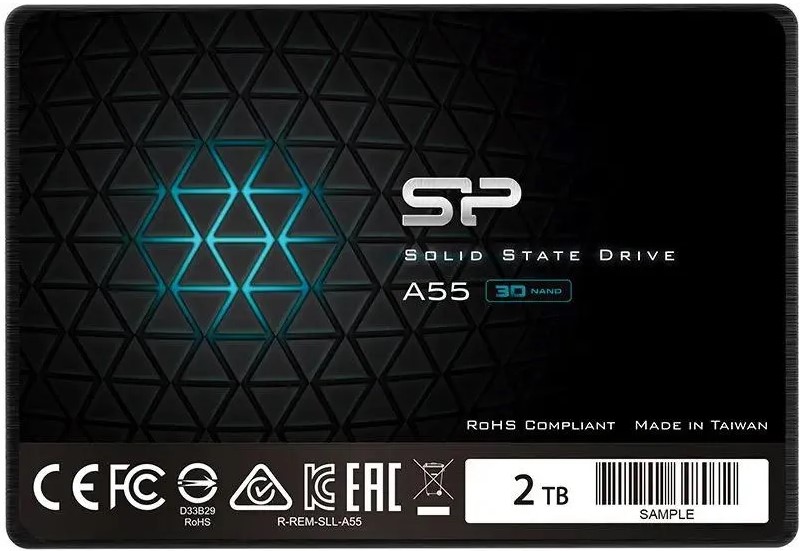 

Накопитель SSD 2.5'' Silicon Power SP002TBSS3A55S25 2TB A55, SATA III [R/W - 500/450 MB/s] TLC, SP002TBSS3A55S25