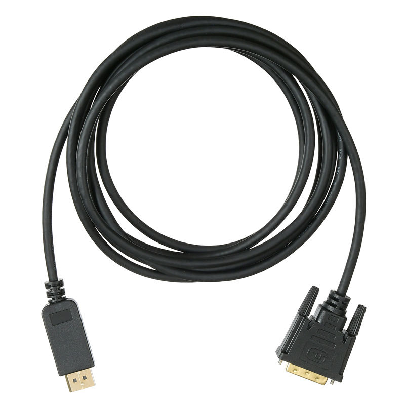 

Кабель интерфейсный DisplayPort-DVI Buro BHP DPP_DVI-3 1.1v, 3м, позолоченные контакты, черный (1147211), BHP DPP_DVI-3