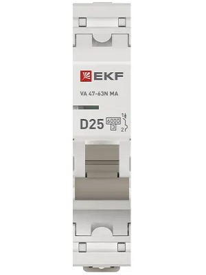 фото Автоматический выключатель  EKF M63MA6125D в Уфе