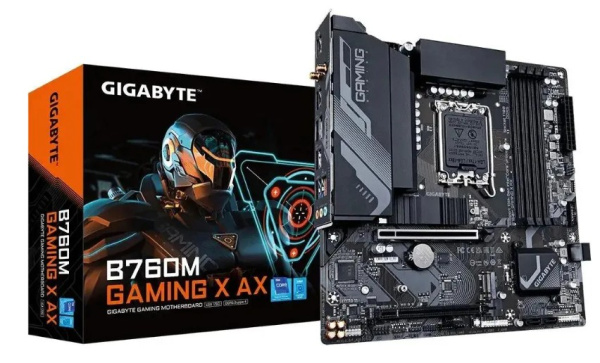 фото Материнская плата mATX GIGABYTE B760M GAMING X AX (УЦЕНЕННЫЙ) в Перми