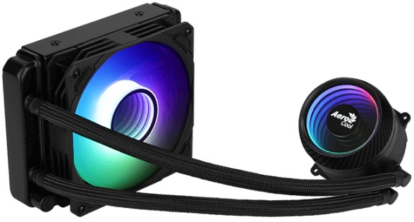 

Система охлаждения жидкостная AeroCool MIRAGE L120 4710562755985 LGA2066/2011/1200/115X/775/AM4/AM3+/AM3/AM2+/AM2/FM2/FM1 (120mm fan, 600-1800rpm, 72., MIRAGE L120