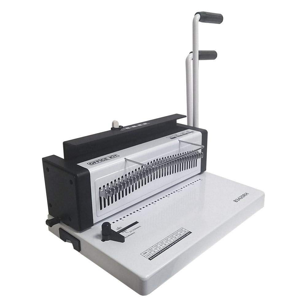 

Брошюровщик Office Kit B3420RH механическая перфорация, 20 л., на металлическую пружину, 2 рукоятки, B3420RH