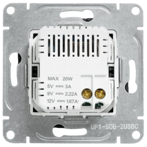 фото Розетка USB  EKF UP1-SOB-2USBC в Воронеже