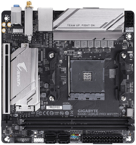 фото Материнская плата mini-ITX GIGABYTE B450 I AORUS PRO WIFI