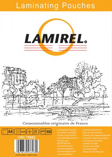 

Пленка Fellowes LA-78660 для ламинирования Lamirel А4, 125мкм, 100шт, LA-78660