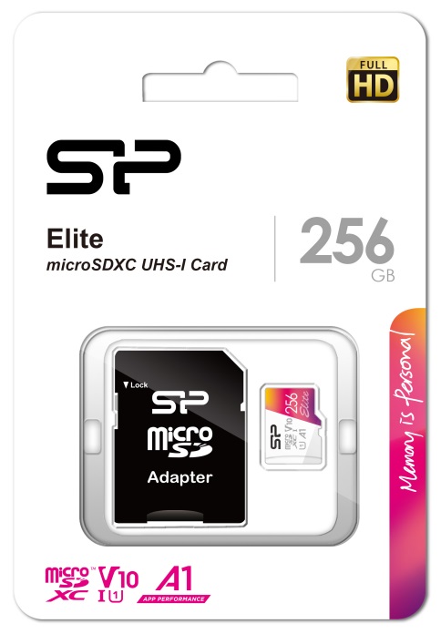 

Карта памяти 256GB Silicon Power SP256GBSTXBV1V20SP microSDXC Class 10 UHS-I U3 100 Mb/s Elite A1 (SD адаптер), SP256GBSTXBV1V20SP