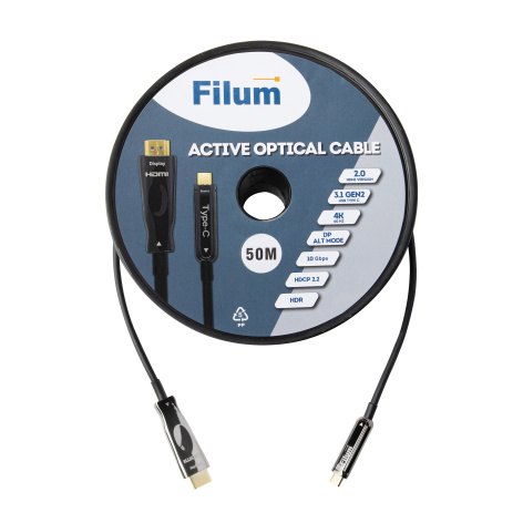 фото Активный оптический кабель Filum FL-AOC-USB-C-HDMI2.0-50M в Смоленске