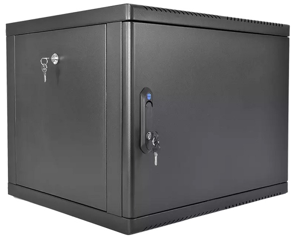 

Шкаф настенный 19", 9U ЦМО ШРН-9.500.1-9005 телекоммуникационный сварной (600 × 500) съёмные стенки, дверь металл, чёрный, ШРН-9.500.1-9005