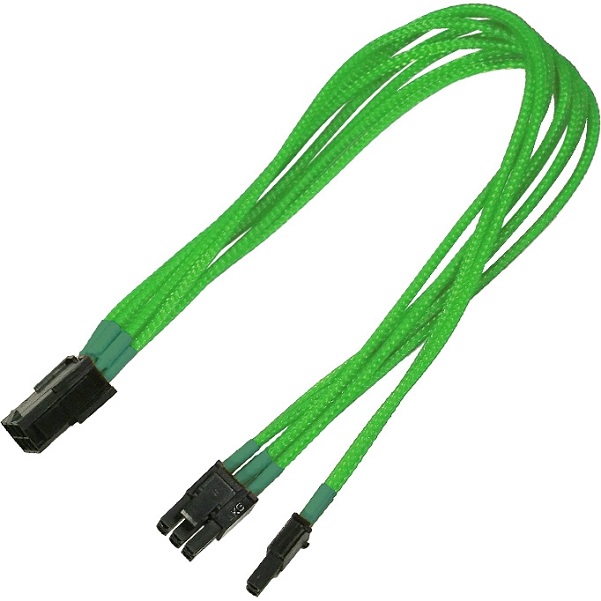 

Переходник Nanoxia NXP683ENG 6-pin PCI-E в 8-pin (6+2), 30см, индивидуальная оплетка, неоновый зеленый, NXP683ENG