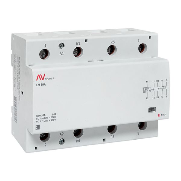 

Контактор модульный EKF km-av-6-80-22-230V КМ 80А 2NO+2NC 230VAC (6 мод.) AVERES, km-av-6-80-22-230V