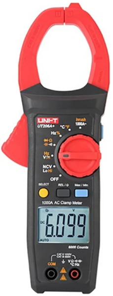 Изображение товара Токовые клещи UNI-T UT206A+ цифровые измерительные с функциями проверки цепей