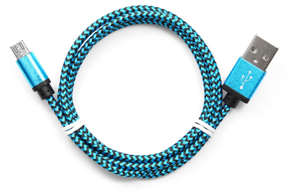 фото Кабель интерфейсный USB 2.0 Cablexpert CC-mUSB2bl1m в Перми