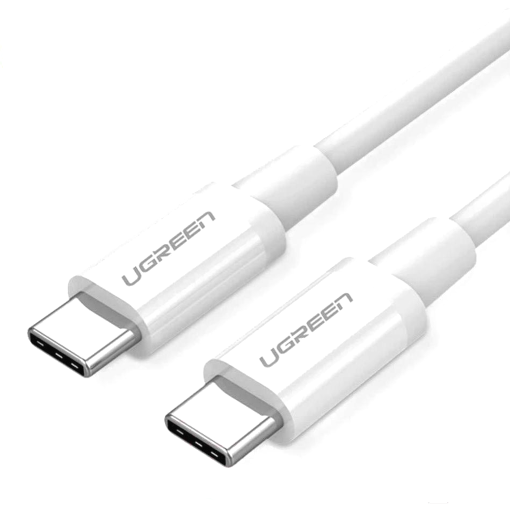 

Кабель UGREEN US264 60519_ USB-C 2.0 Male/USB-C 2.0 Male 3A Data, 1.5м, white, US264