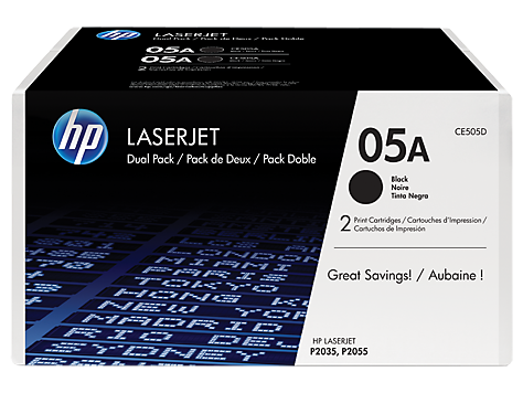 

Картридж HP 05A CE505D для принтера LaserJet P2035/P2055d/P2055dn(двойной), 05A