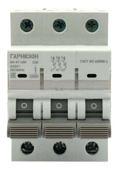 фото Автоматический выключатель  Гарнизон CB-47100-3-50-10-C