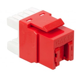 

Вставка Lanmaster LAN-OK45U5E/180P-RD Keystone RJ45, кат.5E, UTP, 180 градусов, со встроенной шторкой, красный, LAN-OK45U5E/180P-RD