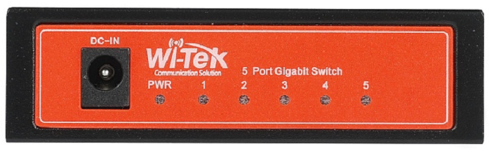 

Коммутатор неуправляемый Wi-Tek WI-SG105 5*100Base-T, внешний БП, металлический корпус, WI-SG105