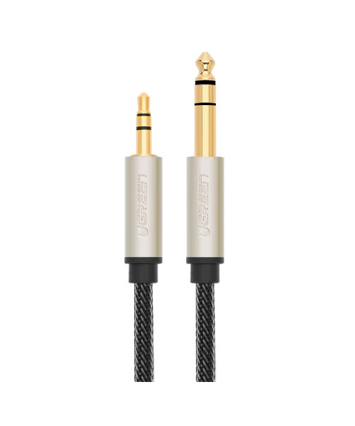 

Кабель UGREEN AV127 UG10628_ 3.5mm to 6.35mm TRS Stereo Audio Cable. Длина: 2м. Цвет: серый, AV127
