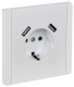 фото Розетка с заземлением с 2 USB  IEK FP-R14-16-U21-D31-K01 в Санкт-Петербургe