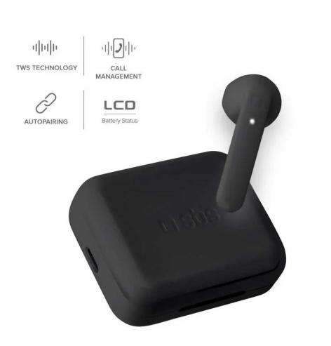 фото Наушники TWS SBS Twin Hop, Bluetooth, Вкладыши, Черный, [TEEARLCDTWSBTK]
