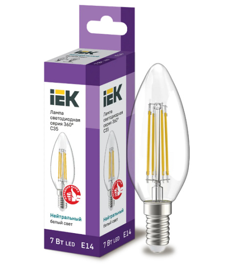 фото Лампа светодиодная IEK LLF-C35-7-230-40-E14-CL в Казани