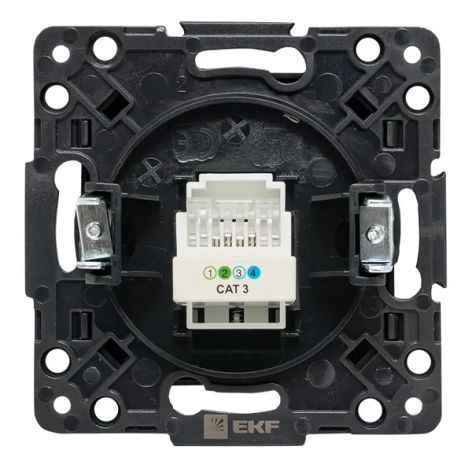 фото Розетка телефонная Механизм EKF EZT01-034-10 в Омске