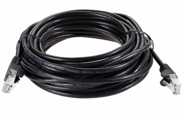 фото Кабель патч-корд U/UTP 5e кат. 10м iOpen ANP511_10M_BK в Омске